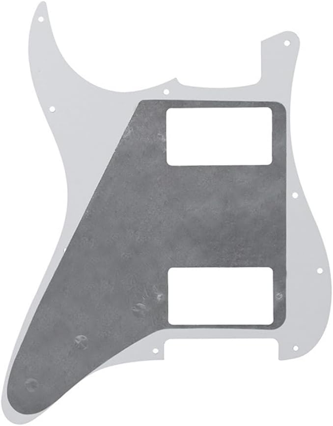 ROZILO 11 Hole Guitar Strat Pickguard HH Humbucker for Fender Standard Stratocaster Modern Style Red Pearl - Image 2